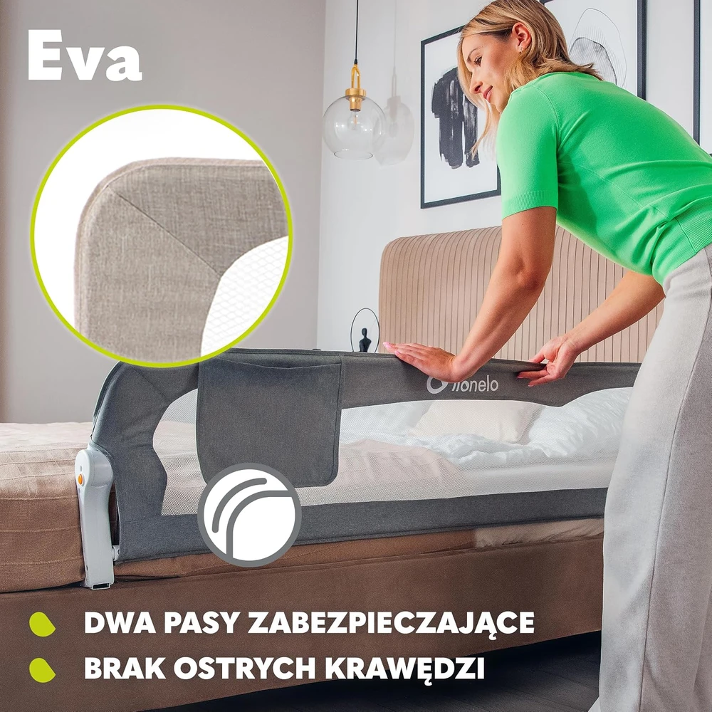 Lovos turėklai SAUGOS VARTŲ SPYNĖS 150cm Lionelo Eva