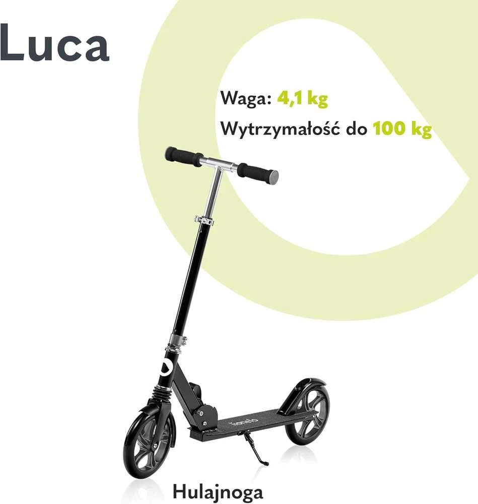 Sulankstomas paspirtukas Lionelo Luca, juodas