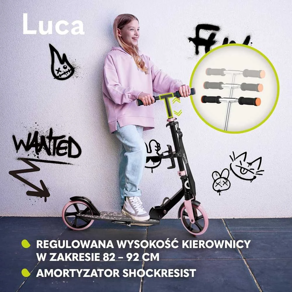 Oranžinis Paspirtukas Lionelo Luca Baltas Oranžinis