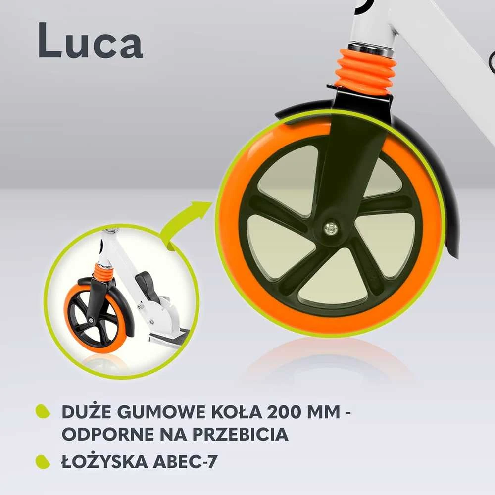 Oranžinis Paspirtukas Lionelo Luca Baltas Oranžinis
