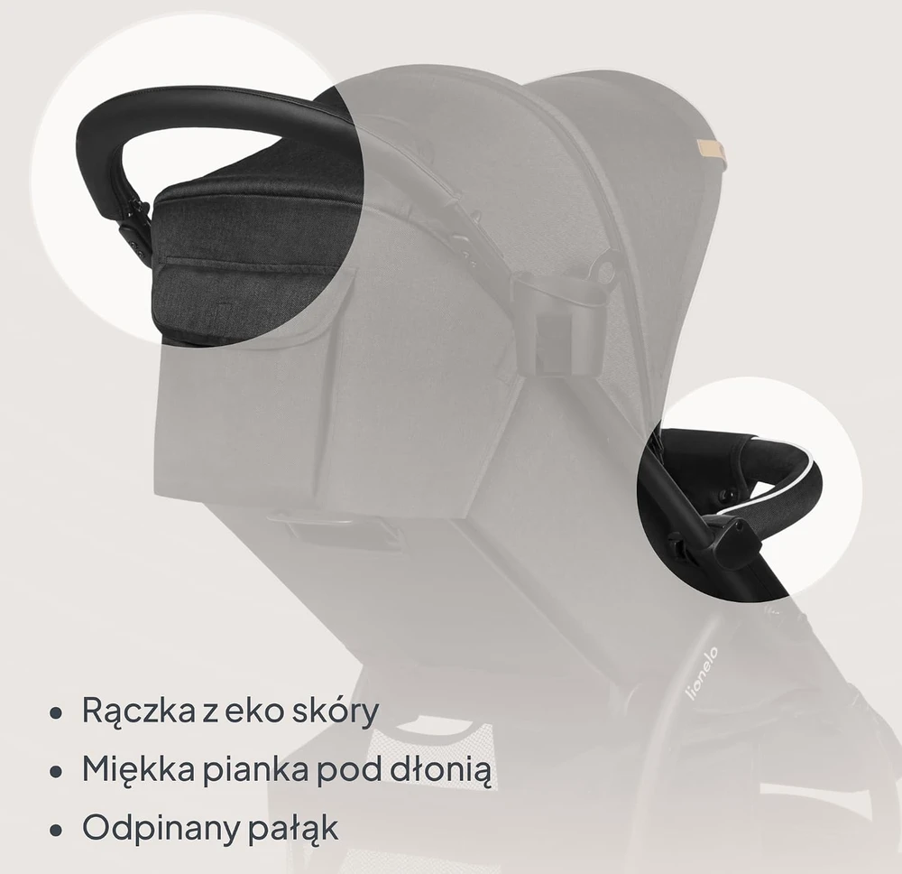 Vežimėlis Lionelo Annet Plus Juodas Carbon