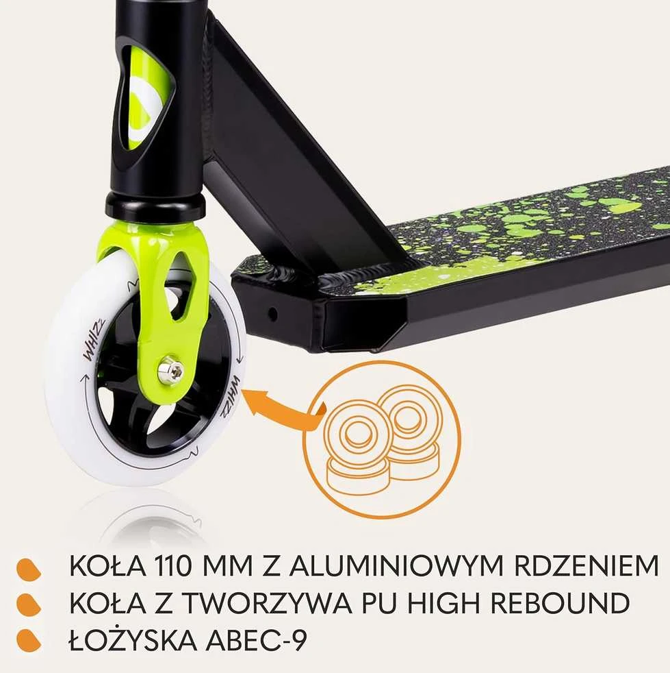 Lionelo triukų paspirtukas vaikams ir suaugusiems, aliuminis, 110 mm PU ratukai, Y-bar vairas, iki 100 kg, Whizz