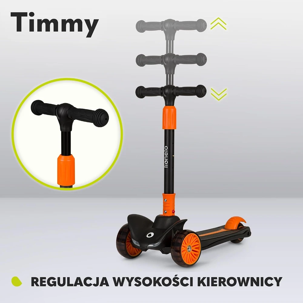 Lionelo Timmy vaikiška paspirtukas su LED apšvietimu