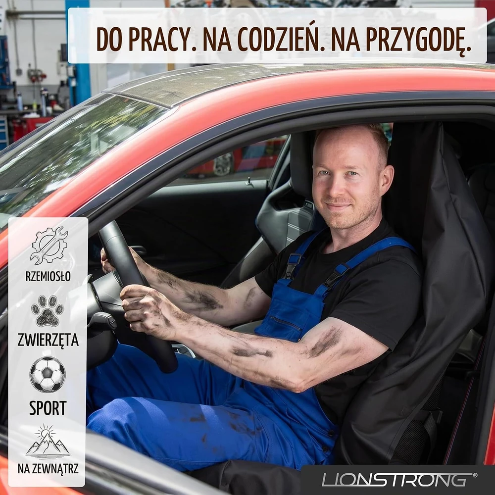 LIONSTRONG universali vandeniui atspari automobilio priekinės sėdynės apsauga B0CZT8DGC3