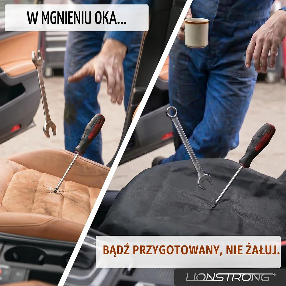 Lionstrong universalus vandeniui atsparus priekinės automobilio sėdynės užvalkalas