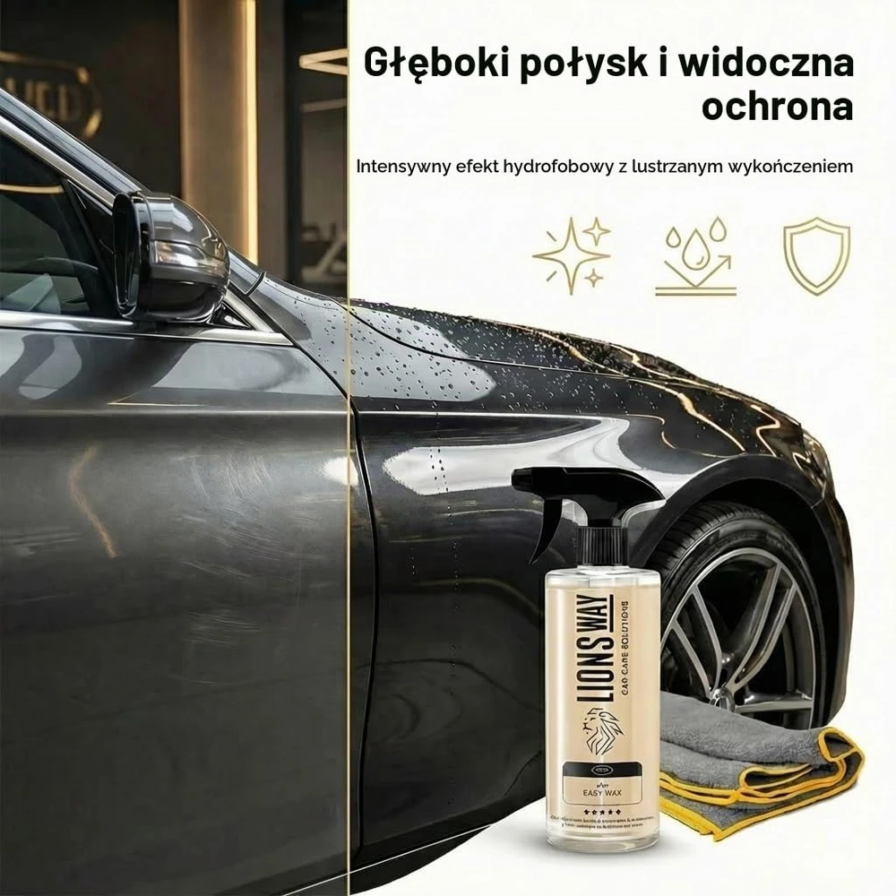 LIONSWAY automobilinis karnaubo vaškas keraminei ir hidrofobinei apsaugai 500 ml