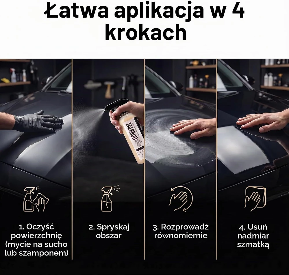 LionsWay automobilinis karnaubo vaškas su keramine hidrofobine danga 1 l EASYWASH