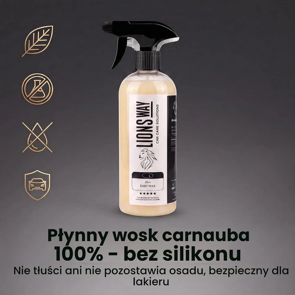 LionsWay automobilinis karnaubo vaškas su keramine hidrofobine danga 1 l EASYWASH