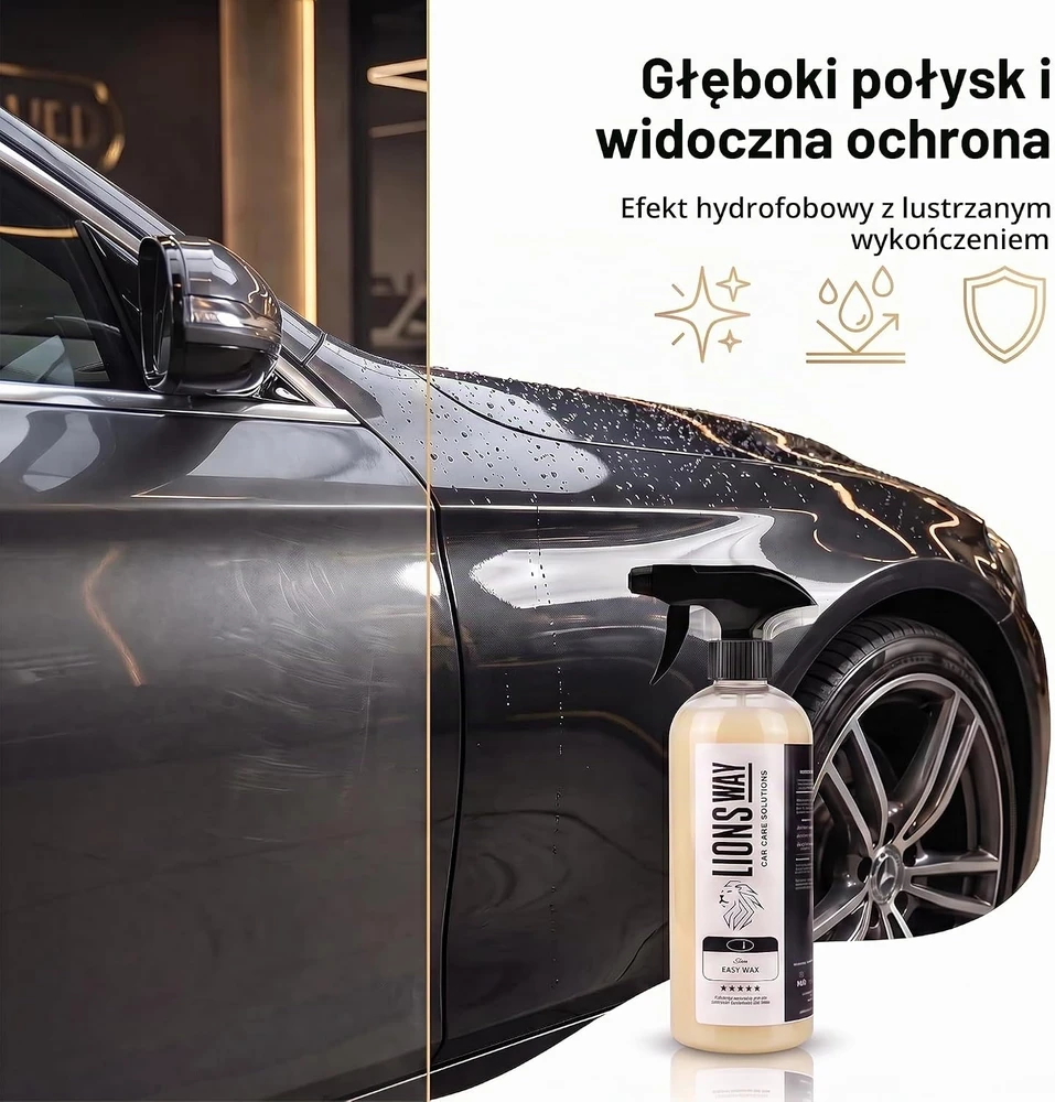 LionsWay automobilinis karnaubo vaškas su keramine hidrofobine danga 1 l EASYWASH