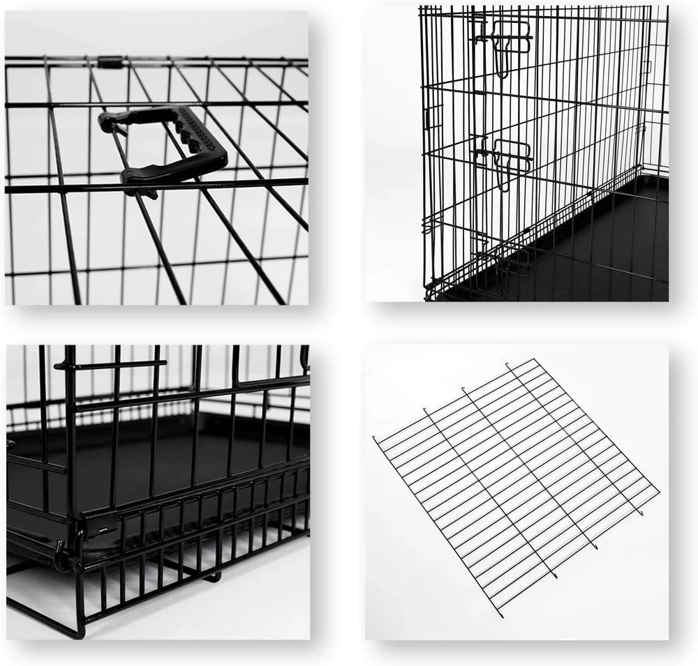 lionto sulankstomas metalinis transportavimo narvas šunims ir katėms 122 × 75 × 81 cm DC00495