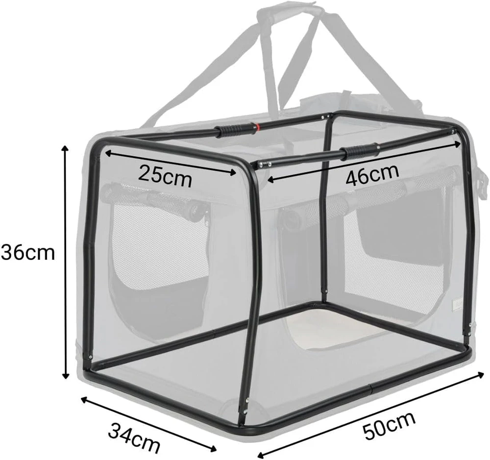 lionto sulankstomas transportavimo krepšys šunims ir katėms 50 × 34 × 36 cm, iki 10 kg, TB10010