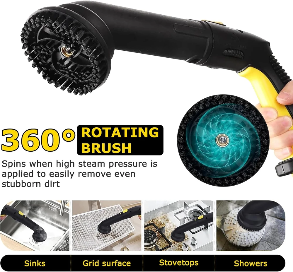 LIROPAU rankinis garinis valytuvas 2000 W, 5 bar, 2 l Dampfreiniger