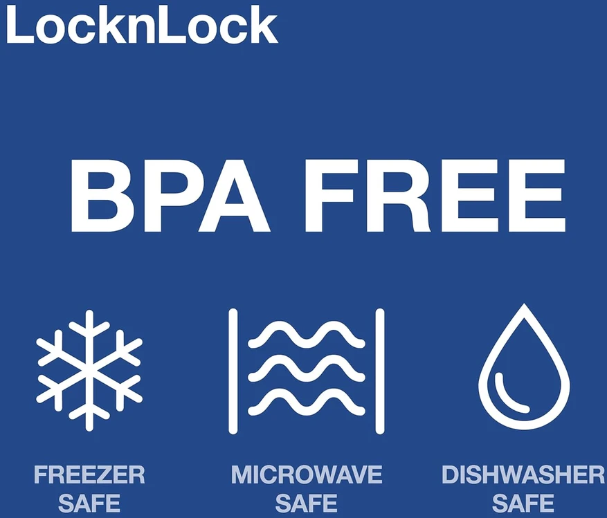 LocknLock plastikinis sandarus maisto laikymo indas, 5 l talpos, stačiakampis, PP Classic