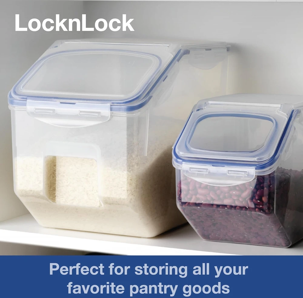 LocknLock virtuvinis maisto konteineris 12 l plastikinis, sandarus, be BPA, stačiakampis