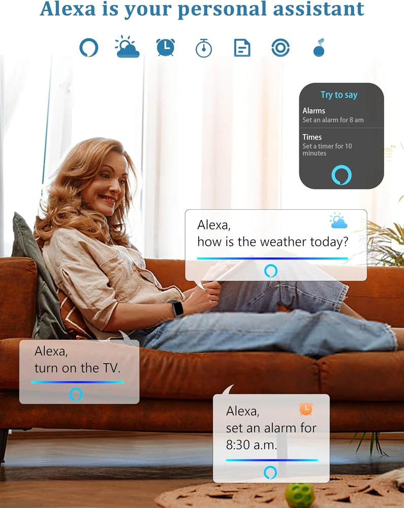 LODIMEKE išmanusis laikrodis su Alexa, Bluetooth skambučiais, 1.83 col., IP68, IDW26