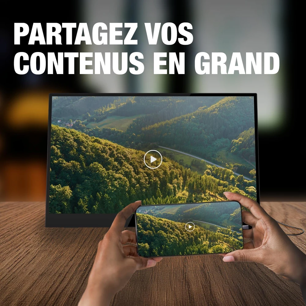 Logicom nešiojamasis liečiamasis monitorius 15,6 col. Full HD IPS 60 Hz GS156B2