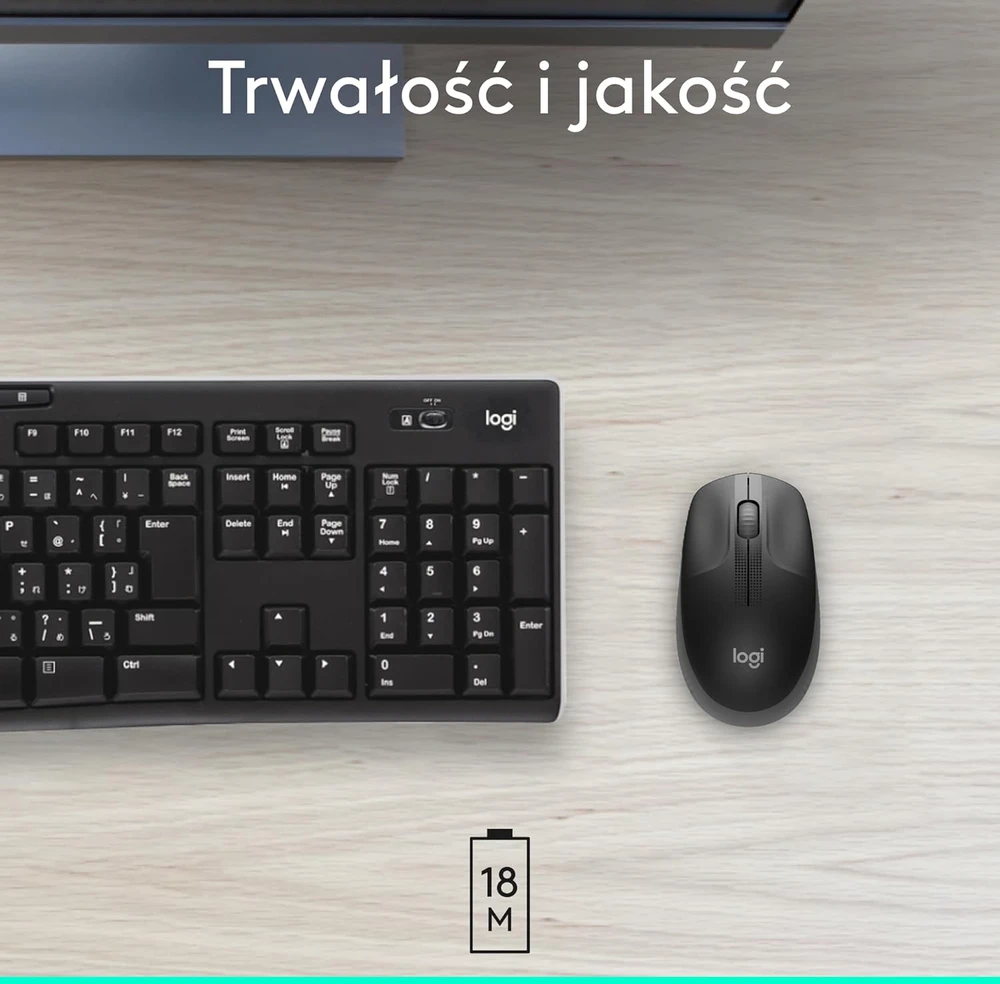 Belaidė pelė Logitech M190, mėlynos spalvos