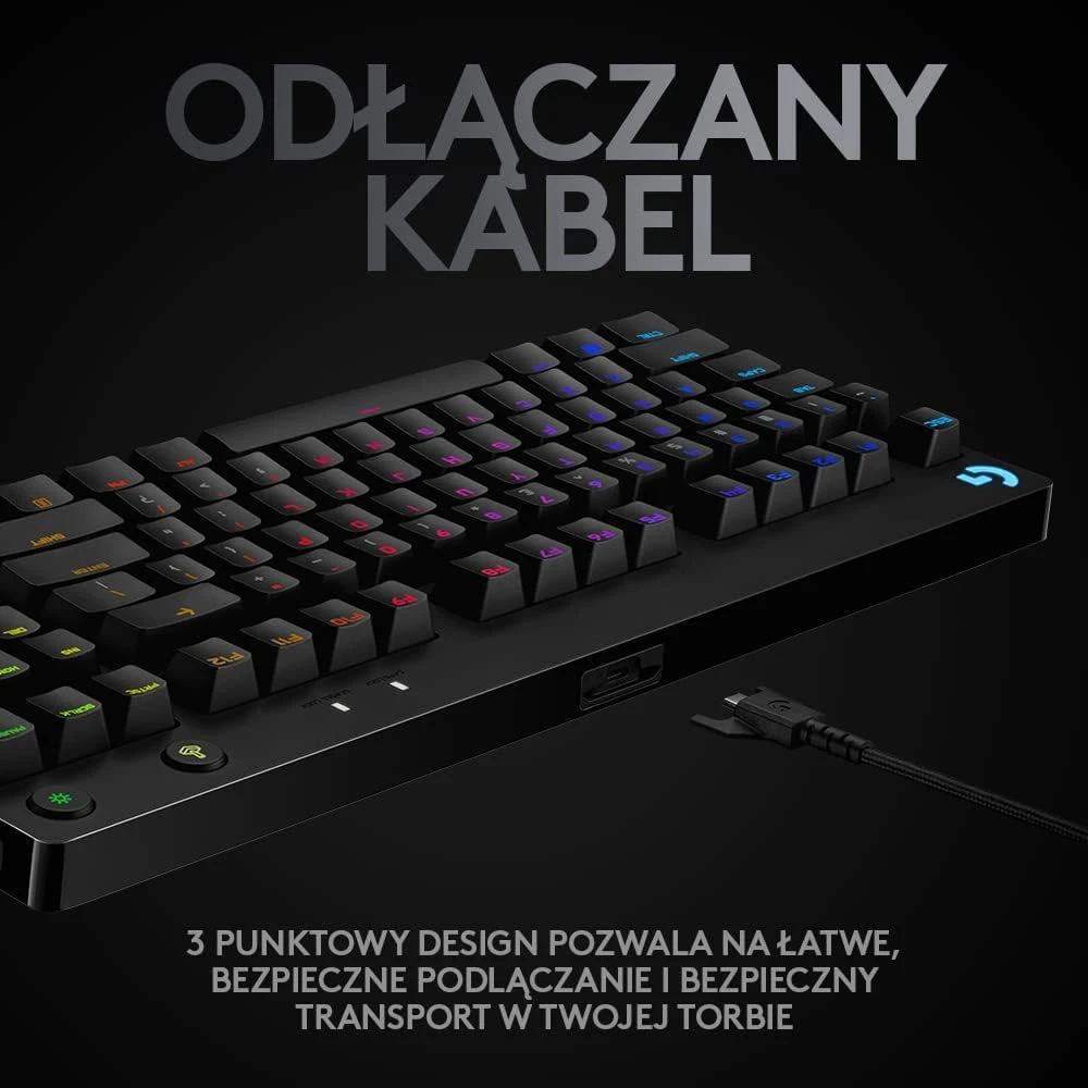 Klaviatūra žaidimams Logitech G PRO, Juodos spalvos