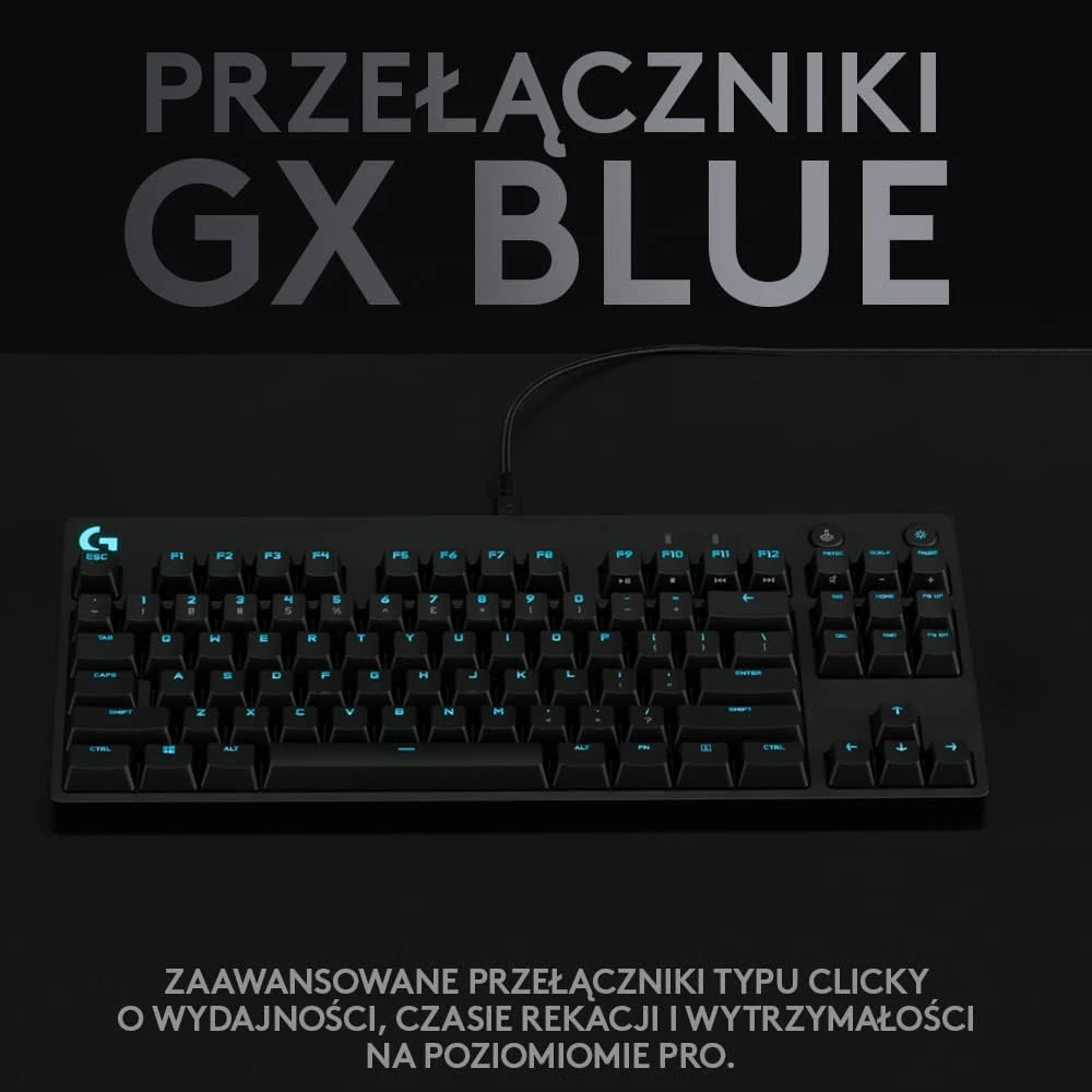 Klaviatūra žaidimams Logitech G PRO, Juodos spalvos