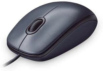 Logitech su laidu optinė pelė USB 1000 DPI abiem rankoms juoda M90