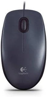 Logitech su laidu optinė pelė USB 1000 DPI abiem rankoms juoda M90
