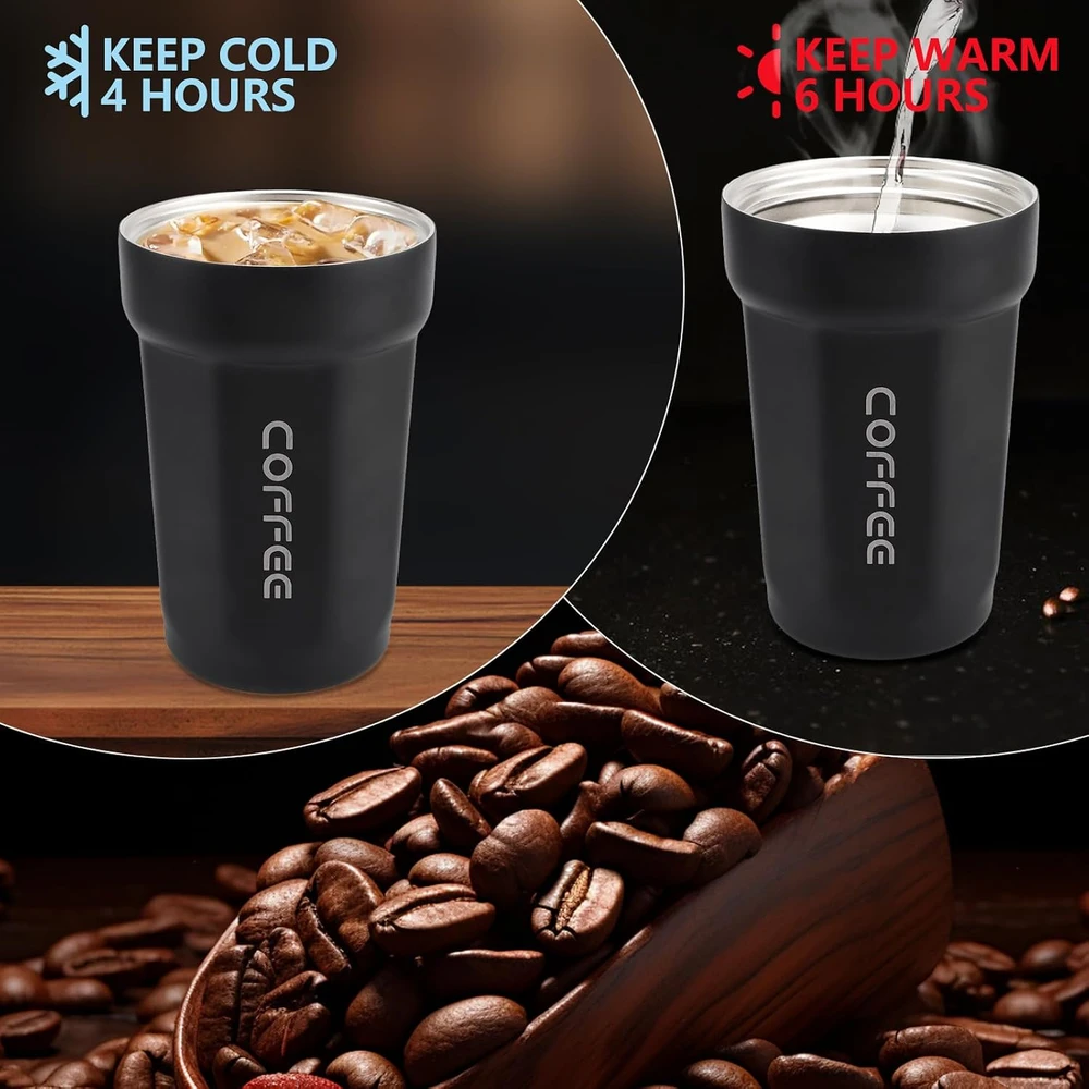 Lrocotanc termopuodelis 480 ml iš nerūdijančiojo plieno 316, sandarus VTS02-ThermalMug-Juodas-260407