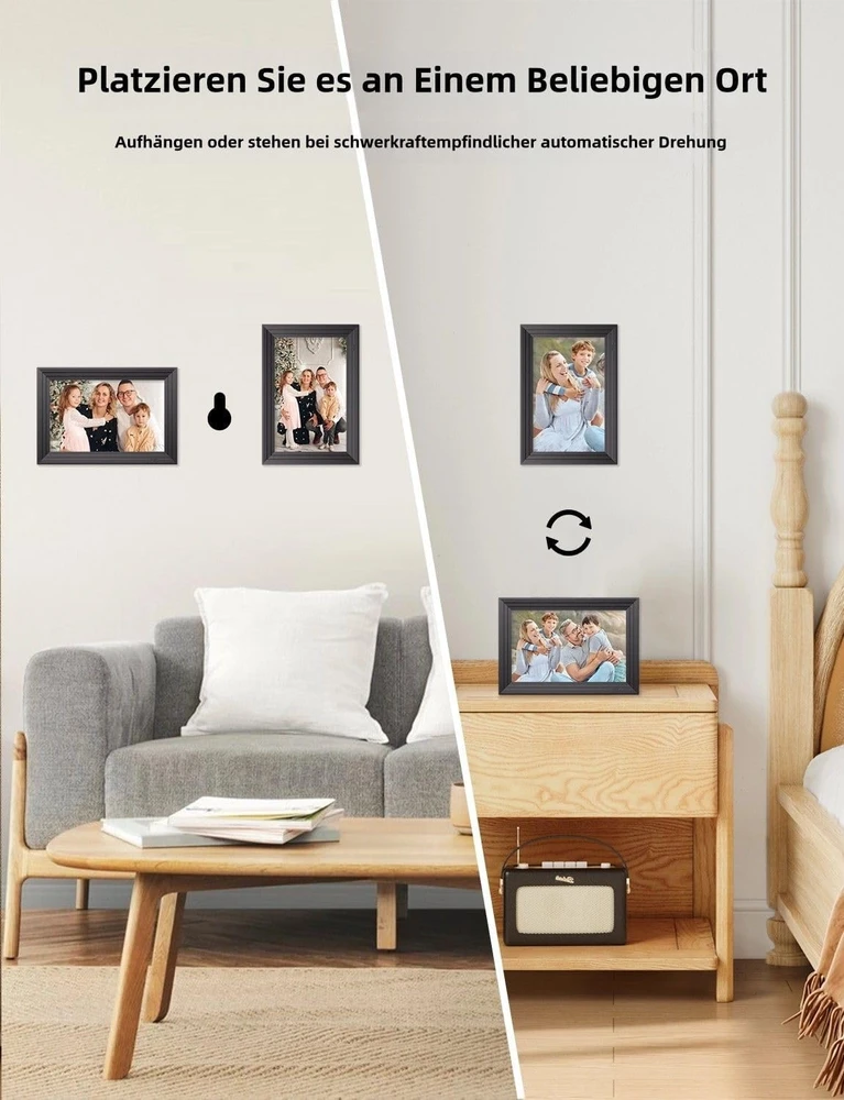Luakug skaitmeninis nuotraukų rėmelis, 10,1 col., 32 GB, Wi-Fi