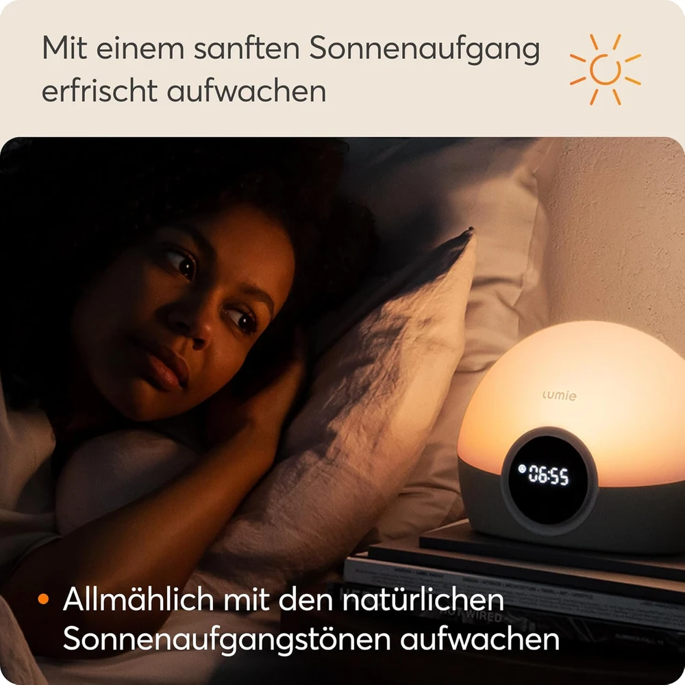 Lumie šviesinis žadintuvas su 30 min. saulėtekio imitacija ir LED apšvietimu Spark 100