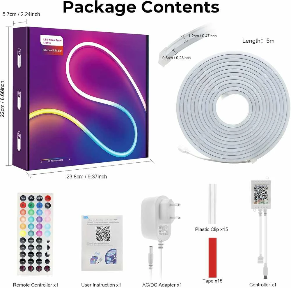 LUXONIC 5 m neoninė RGB juosta