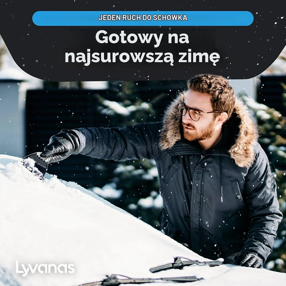 LYVANAS automobilinis ledo grandiklis su ergonomiška rankena EK2.1