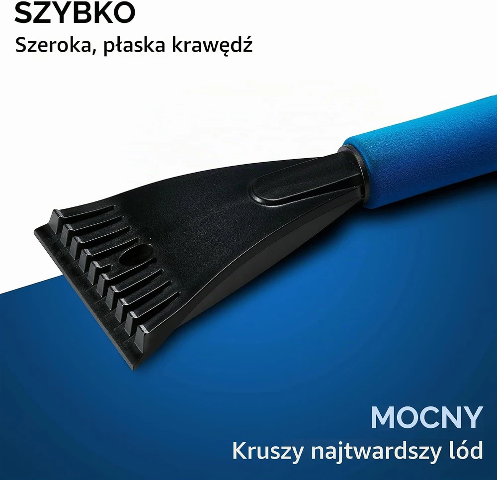 LYVANAS automobilinis ledo grandiklis su sniego šepečiu, mėlynas, LYEK-01b