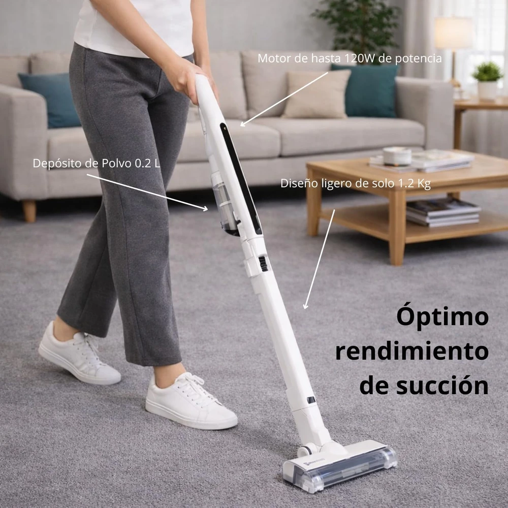 M mimotec belaidis vertikalus dulkių siurblys 120 W, 14 000 Pa, MI7015
