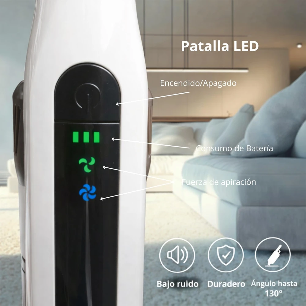 M mimotec belaidis vertikalus dulkių siurblys 120 W, 14 000 Pa, MI7015