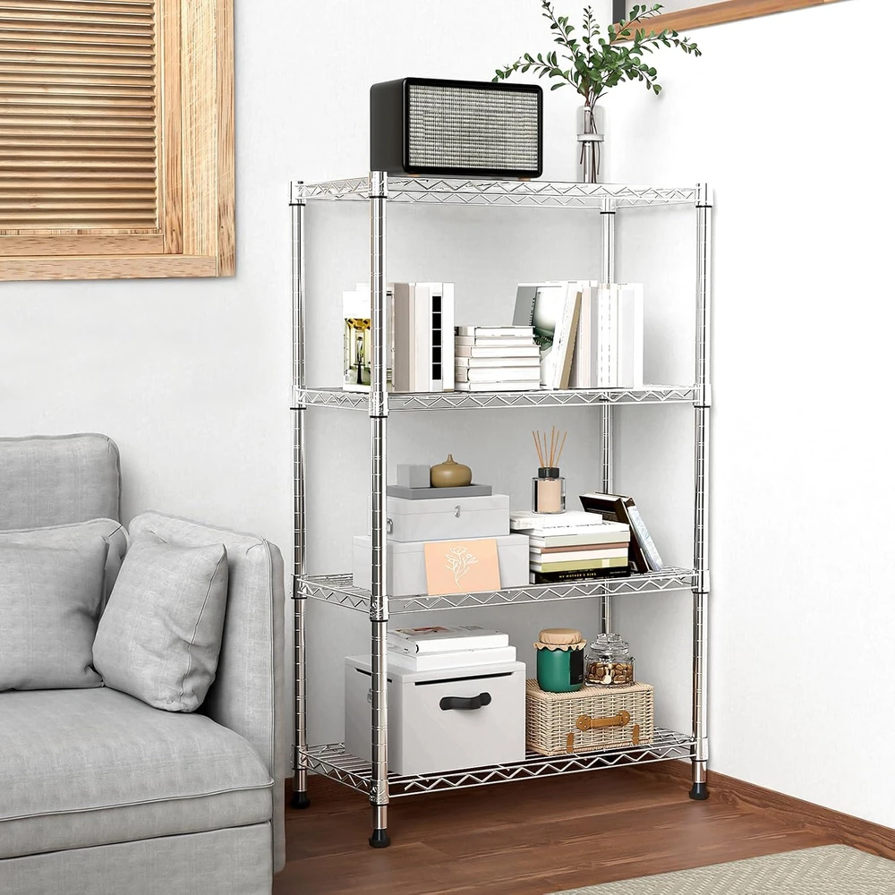 M MZG metalinis sandėliavimo stelažas su 4 reguliuojamomis lentynomis 35×75×120 cm E3575120OH401AC-AUU