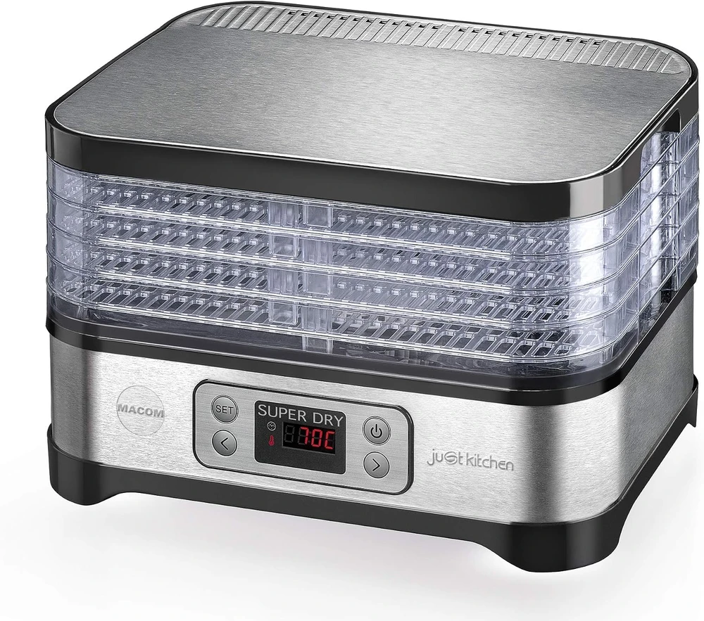 Macom maisto džiovintuvas 375 W, 5 padėklai, temperatūros kontrolė, 871