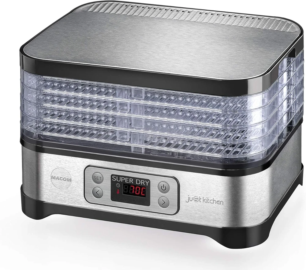 Macom maisto džiovintuvas 375 W, 5 padėklai, temperatūros kontrolė, 871