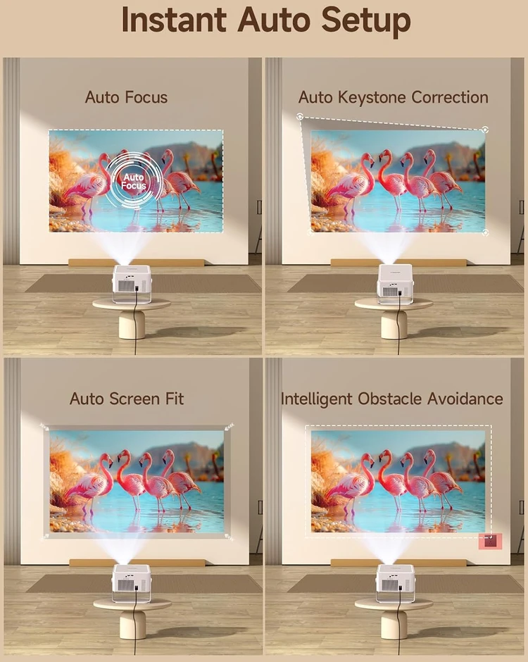 Magcubic nešiojamasis projektorius 1080p, 800 ANSI lm, Wi-Fi 6, Bluetooth 5.4 HY450MAX