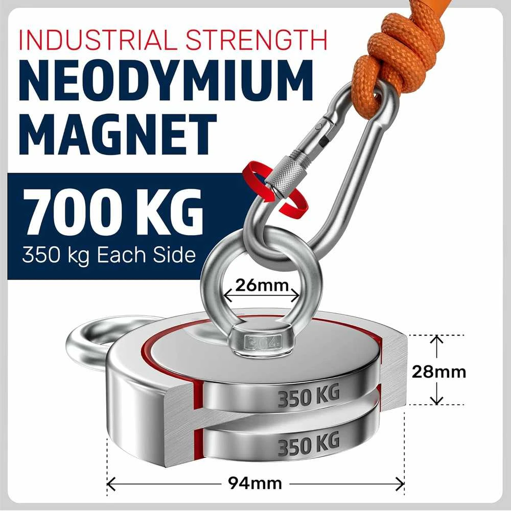 MAGFISHION dvipusio magneto žvejybos rinkinys, Ø94 mm