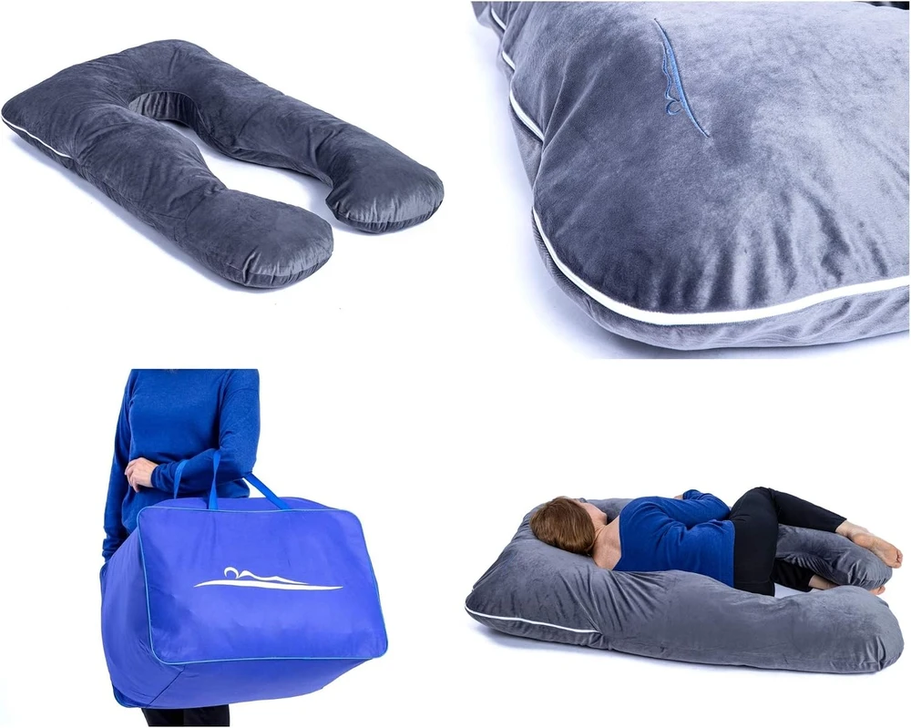 MAKOSAS ergonominė kūno pagalvė miegantiems ant šono 100 x 150 cm VAR-KK