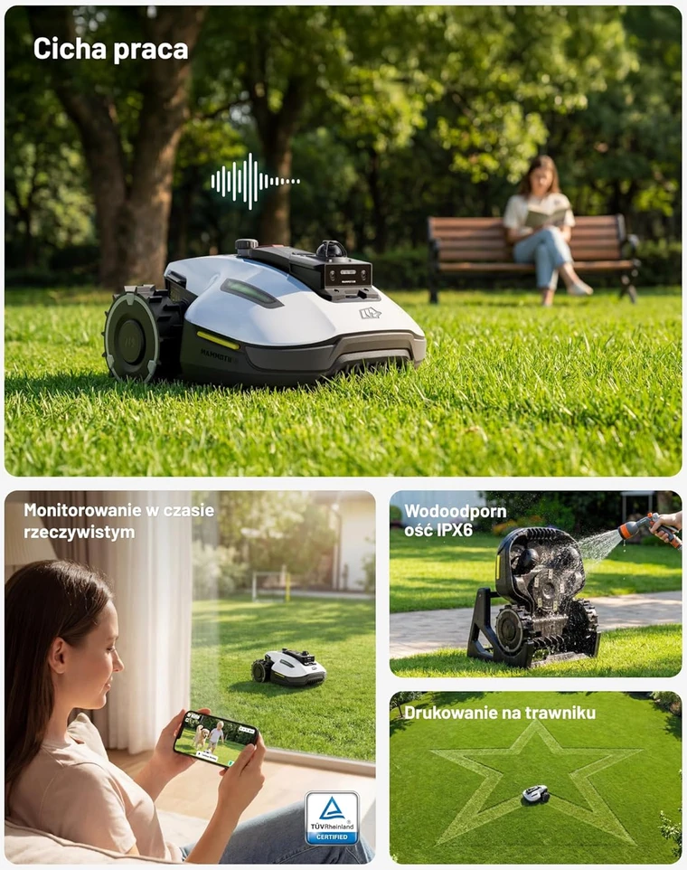 Vejos robotas Mammotion Yuka Mini 2 1000 LiDAR & vision, 1000㎡
