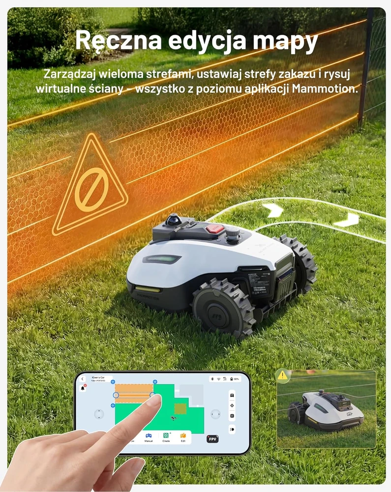 Vejos robotas Mammotion Yuka Mini 2 1000 LiDAR & vision, 1000㎡