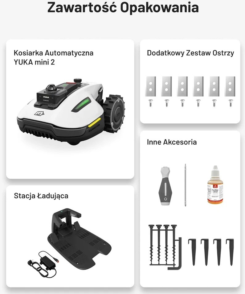 Vejos robotas Mammotion Yuka Mini 2 1000 LiDAR & vision, 1000㎡
