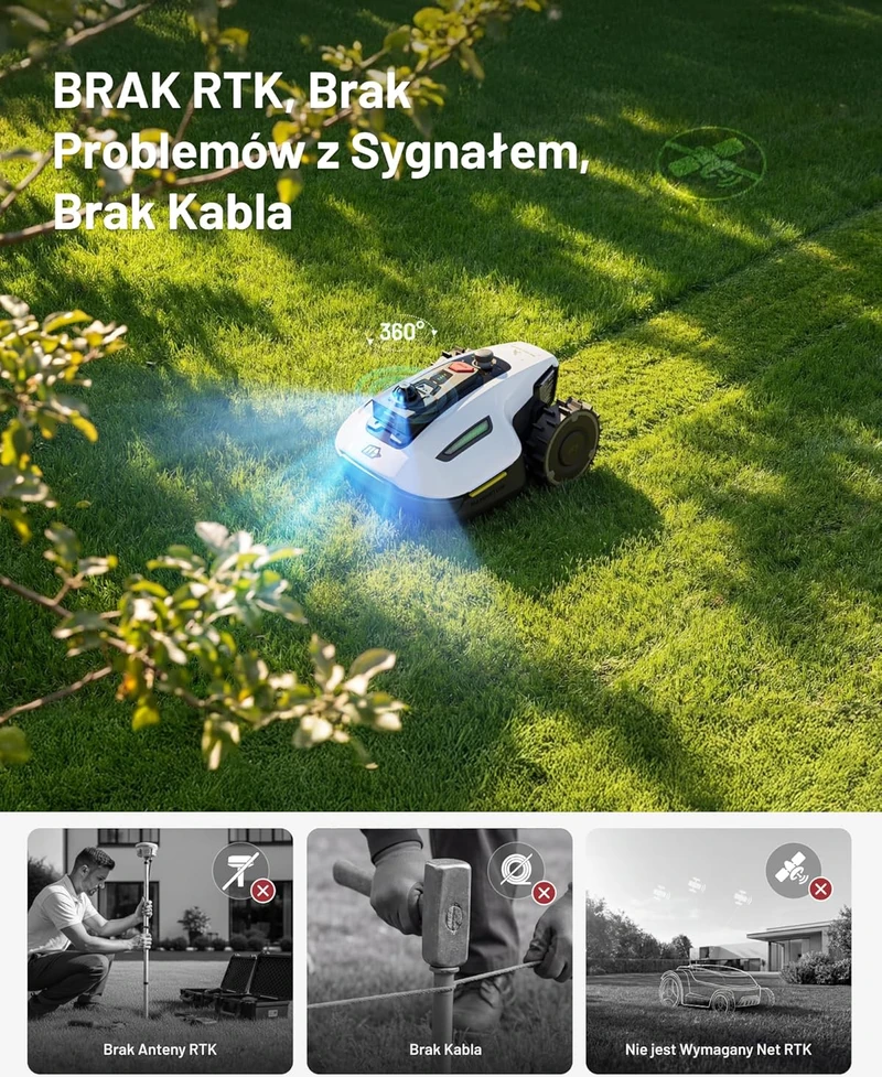 Vejos robotas Mammotion Yuka Mini 2 1000 LiDAR & vision, 1000㎡