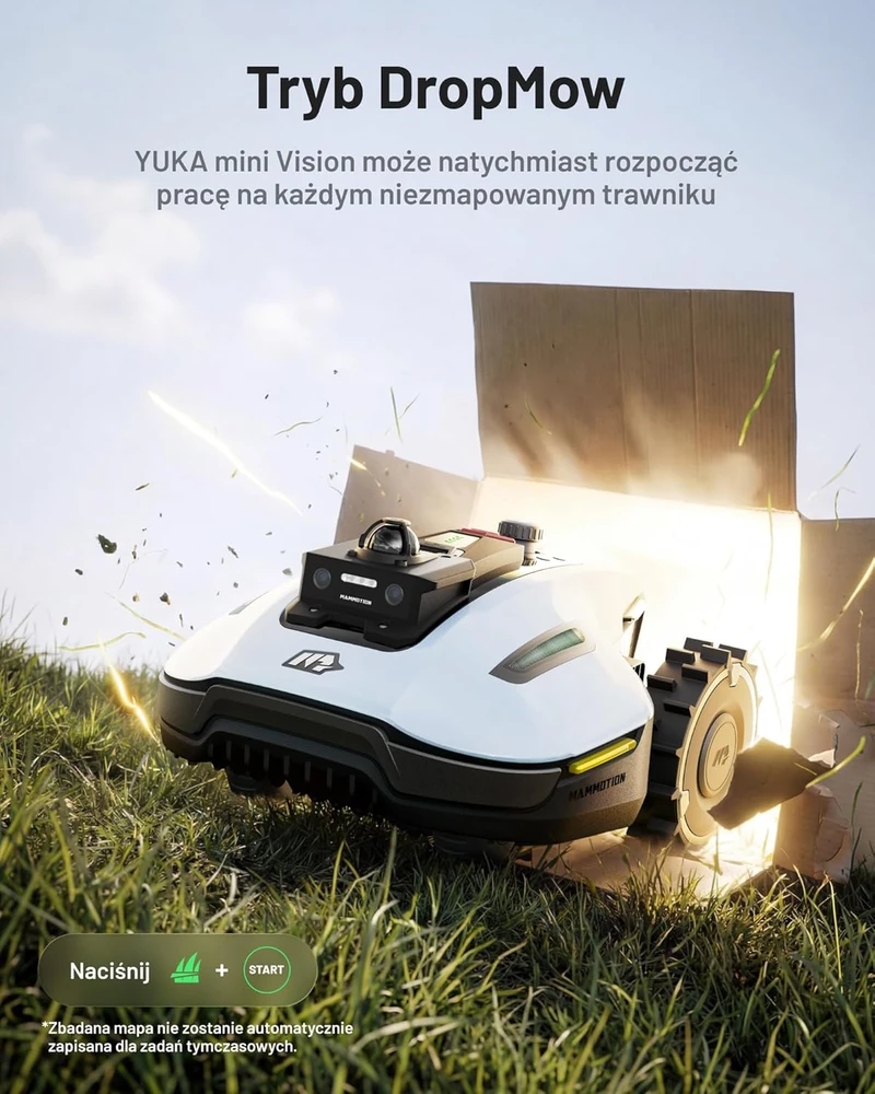 Mammotion vejapjovės robotas su LiDAR navigacija, AI, 800 m², 20–60 mm pjovimo aukštis, MTLA25YUM26HEU