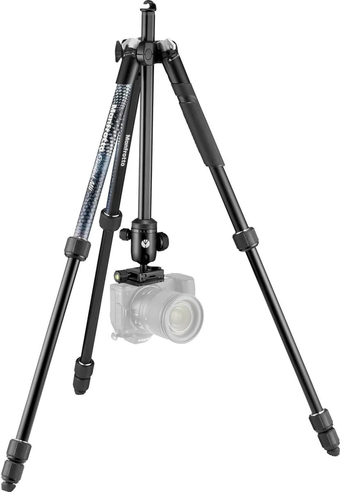Manfrotto aliuminio trikojis su rutuline galvute, 160 cm, 4 sekcijų, MKELMII4BK-BH