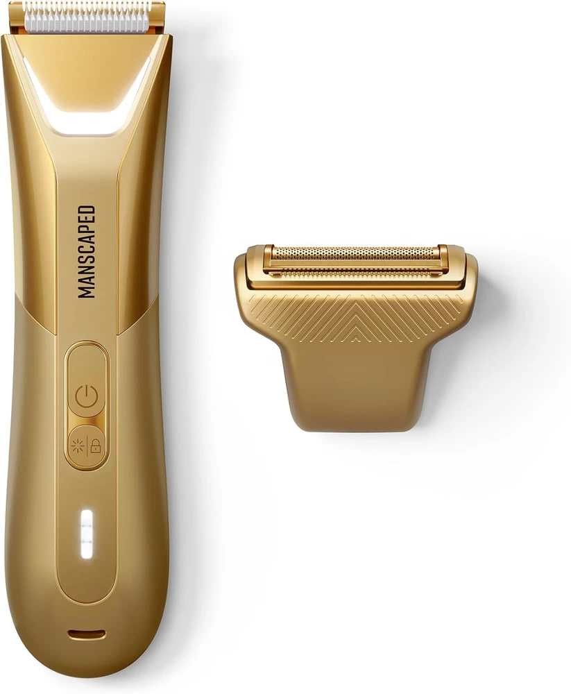 MANSCAPED kūno ir intymios zonos kirpimo aparatas su SkinSafe dviguba galvute, akumuliatorinis, vandeniui atsparus, Lawn Mower 5.0 ULTRA