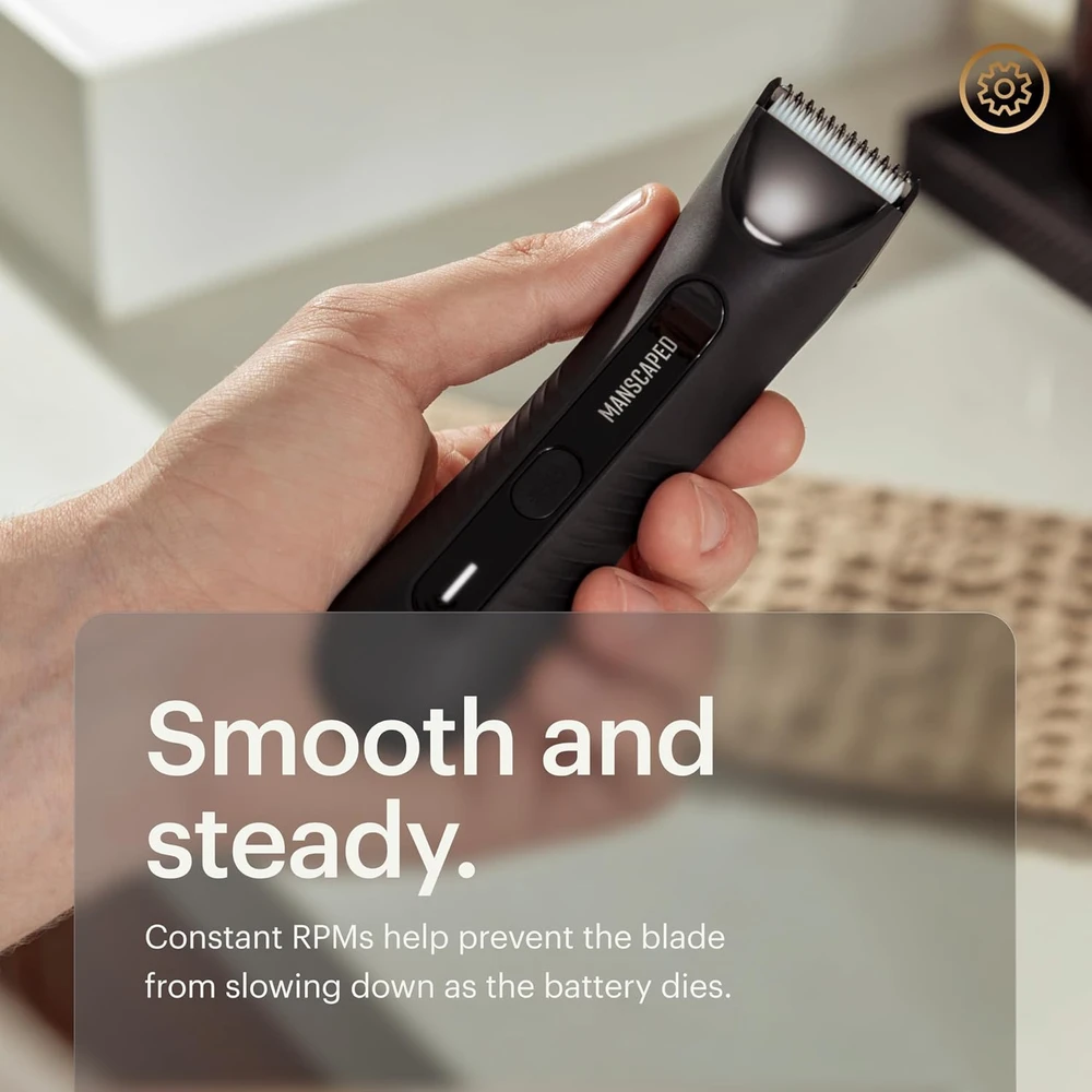 MANSCAPED kūno ir intymių zonų plaukų kirpimo mašinėlė The Lawn Mower 3.0 PLUS, keramikiniai ašmenys, vandeniui atspari, USB-C