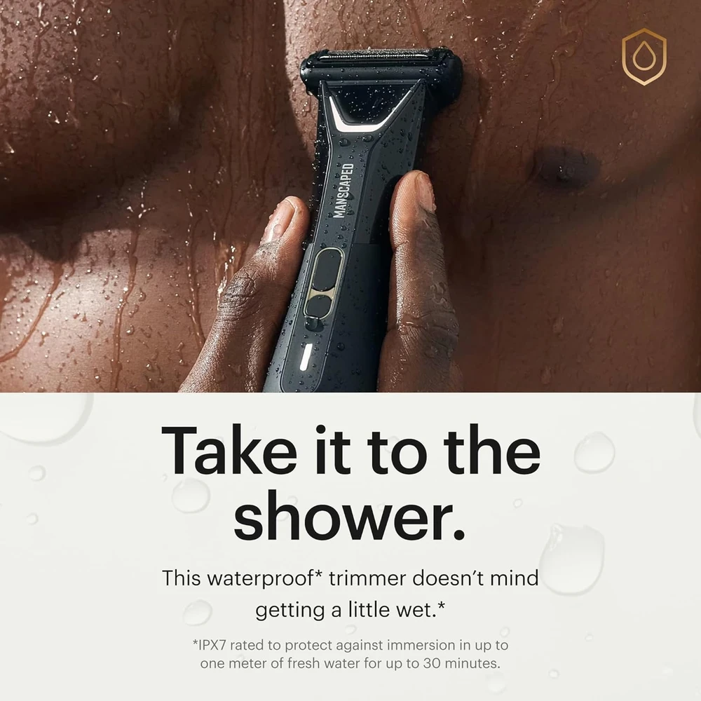 MANSCAPED kūno ir kirkšnių kirpimo mašinėlė su SkinSafe dviguba galvute, USB-C įkrovimas, Lawn Mower 5.0 Ultra