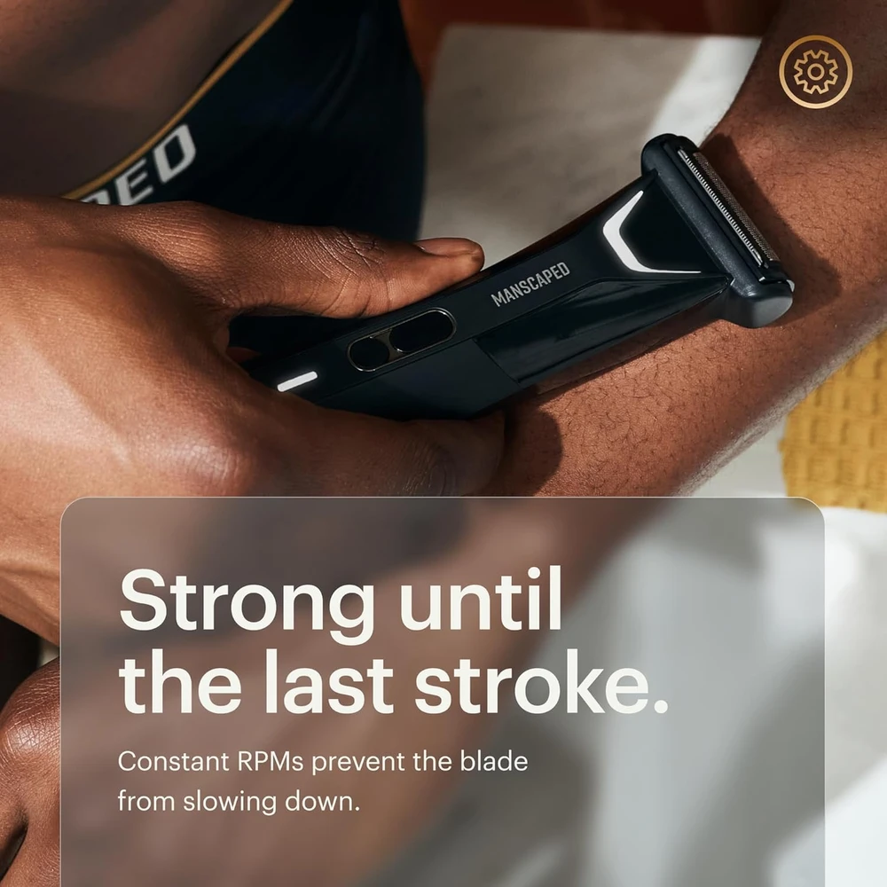 MANSCAPED kūno ir kirkšnių kirpimo mašinėlė su SkinSafe dviguba galvute, USB-C įkrovimas, Lawn Mower 5.0 Ultra