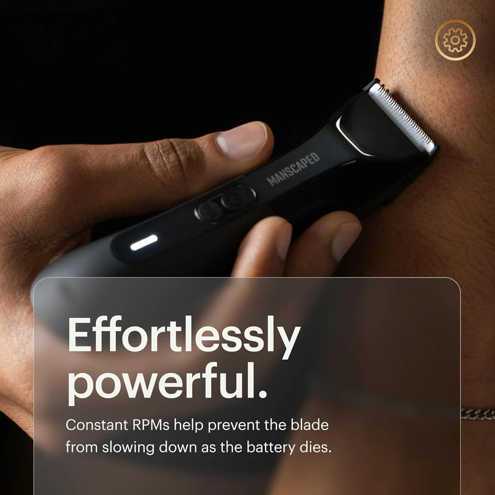 MANSCAPED kūno plaukų kirpimo mašinėlė vyrams The Lawn Mower 4.0 PRO, keramikiniai ašmenys, USB-C įkrovimas, vandeniui atspari